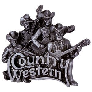 Vintage Country Western Band Singer Rodeo T-96 USA Cowboy Belt Buckle Bergamont